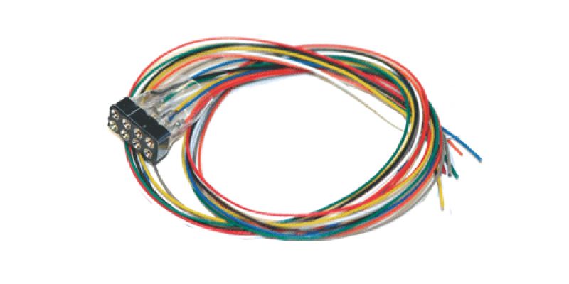 51950 Kabelsatz mit 8-poliger Buchse nach NEM 652, DCC Kabelfarben, 30cm Länge