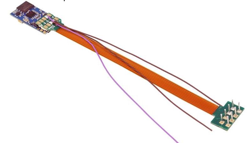 58810 LokSound 5 micro DCC/MM/SX/M4  Leerdecoder , 8-pin NEM652, mit Lautsprecher 11x15mm, Spurweite: N, TT, H0